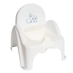 Горщик-стільчик Теga Зайчики, з музикою, білий (PO-065-103)