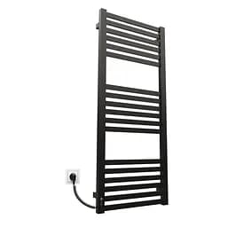 Електрична рушникосушарка Kosser Герда 1200x500 EL ДГ04EL, Чорний матовий, Ліве