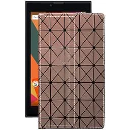 Чохол StatusCASE з екошкіри для планшету Bravis NB76 Коричневий ромб