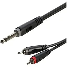 Готовый аудио кабель Roxtone Jack 6.3 Stereo - 2xRCA RAY-C110-L2 2м