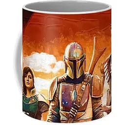 Кружка GeekLand Звездные войны Мандалорец Мандалорец Star Wars The Mandalorian арт TM.04.26 330 мл белая