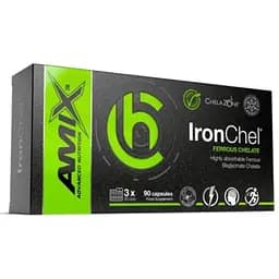 Минералы Amix ChelaZone IronChel Iron/Ferrous/Bisglycinate Chelate 90 веган капсул