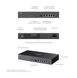 TP-Link Мультисервісний Маршрутизатор ER7406 4xGE LAN/WAN, 1xGE WAN, 1xSFP, 1xUSB3.0 - мініатюра 9
