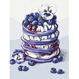 Картина за номерами Brushme Панкейки з лохиною © Anna Kulyk RBS53589 30x40 см