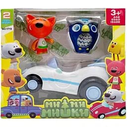 Фигурки героев Bambi Ве-Ве-Мишки Лисичка и Сова с автомобилем 1719MM-2
