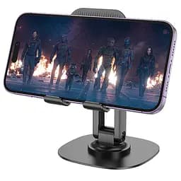 Тримач для телефону Hoco HD6 Winner dual-axis rotating Black - мініатюра 2