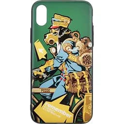 Чохол-накладка PUZOO TPU with UV Printing Punk Phone iPhone X Dark Green