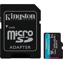 Карта пам'яті Kingston MicroSDXC 1TB UHS-I/U3 Class 10 Canvas Go! Plus R200/W160MB/s + SD-адаптер (SDCG4/1TB)