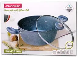 Каструля Kamille Grey Gotland із гранітним антипригарним покриттям Ø24 см kuh0007779 - мініатюра 5