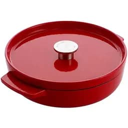 Сотейник KitchenAid чавунний з кришкою 26 см 2.77 л червоний (CC009009-001)