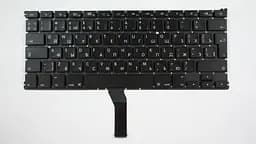 Клавіатура для ноутбука APPLE (MacBook Air: A1369, A1466 (2011-2017)) rus, black, BIG Enter - мініатюра 2