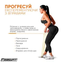 Гумова петля EasyFit 1-6 кг жовта - мініатюра 4