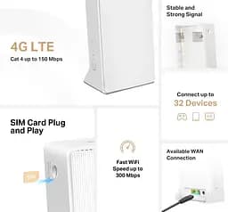 Маршрутизатор MB110-4G N300, 4G/LTE, 1xFE LAN, 1xFE WAN Mercusys teh0017312 - мініатюра 5