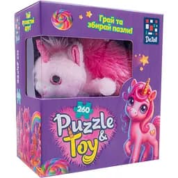 Пазли De.tail. Рожевий єдиноріг 260 деталей (DT200-10)