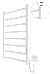 Электрический полотенцесушитель HF Leeds 770x430 white matte 6.1.0801.06.WM, Белый матовый, универсальное (коннектор), Электронный