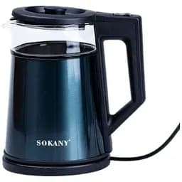 Електрочайник Sokany SK-SH-1076 металевий 1.7 л 2000 Вт Чорний 
