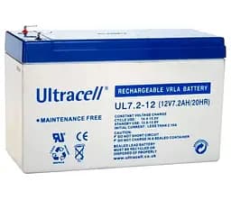 Аккумуляторная батарея для ИБП Ultracell AGM 12 V / 7.2 А*ч (UL7.2-12)
