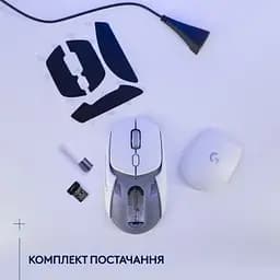 Комп'ютерна мишка Logitech G309 Lightspeed Wireless/Bluetooth White (910-007207) - мініатюра 9