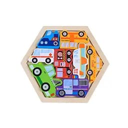 Детский деревянный пазл вкладыш "Городской транспорт" C9441-8