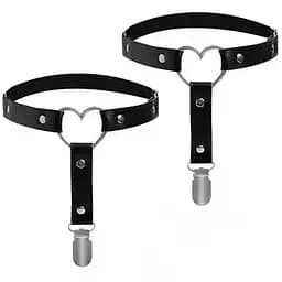 Підв'язки для панчіх на ноги з сердечком 2 шт