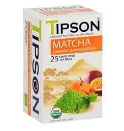 Чай Tipson Матча с куркумой и маракуей, 37,5 г (828032)