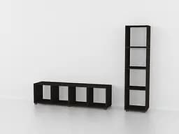 Полка для книг Moreli Forte Tiri 368x1449x338 мм Венге темный (id27-0000-28-venge)