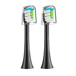 Насадка для зубної електрощітки Xiaomi Soocas Сlean X1/X3/X5 Black (2 шт.) - мініатюра 1
