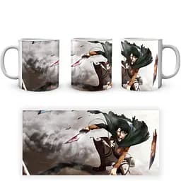 Кухоль GeekLand Attack on Titan Атака Титані Леві AOT 002.19 330 мл білий - мініатюра 4