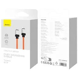 Кабель Baseus CoolPlay Series Fast Charging Cable Type-C to Lightning 20W 1m CAKW000007 Orange - мініатюра 5