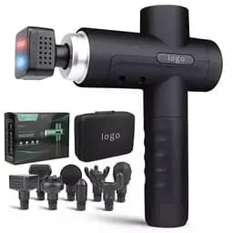 Ударний перкусійний масажер Massage Gun MG03-T (8 насадок + кейс) 2600 мАг 30 режимів - мініатюра 3