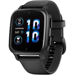 Смарт-годинник Garmin Venu Sq 2 Music Edition Slate Aluminium Bezel with Black Case and Silicone Band (010-02700-10) [78785]