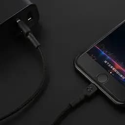Кабель ZMi Cable USB to Lighting Kevlar 2A 1m AL803 Black - мініатюра 4