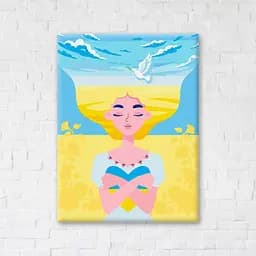 Картина постер на холсте BrushMe Из Украины в сердце ©Гуминская Диана