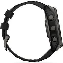 Смарт-годинник Garmin Fenix 8 51mm Solar Sapphire Carbon Gray DLC Titanium w. Black/Pebble Gray S. Band (010-02907-10/11) - мініатюра 3