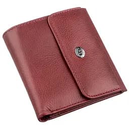 Невеликий жіночий гаманець із монетницею ST Leather 18920 бордовий