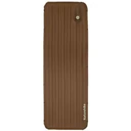 Матрас туристический одноместный надувной Naturehike CNK2450WS035, 198х68х9.5 см, коричневый со встроенной помпой для надувания.