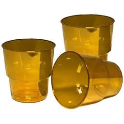 Стакан стекловидный 200 мл оранжевый 25 шт.