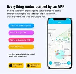 Смарт годинник-телефон дитячі LT31E з камерою WI-FI GPS SIM-карта Black (18321) - мініатюра 8