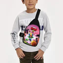 Сумка через плече дитяча Brawl Stars 29х17 см сумка слінг для хлопчика (01924)