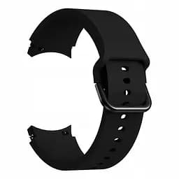 Ремінець для Samsung Galaxy Watch 4 Classic 42mm - чорний ширина кріплення 20мм силікон розмір L Watchbands Color (WB00S4GALAXYCOLOR2CLASSIC442) - мініатюра 3
