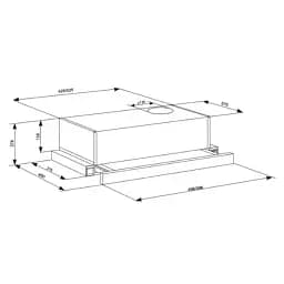 Витяжка кухонна ELEYUS LOTUS 470 60 WH - мініатюра 9