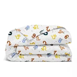 Дитяча постільна білизна в ліжечко ANIMALS CS32, бежевий (AnimalsNumbers_99Summer_140) - мініатюра 4