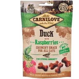 Ласощі для котів Carnilove Duck with Raspberries 50 г (для імунітету)