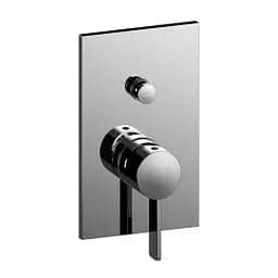 Смеситель для душа Paffoni Rock с металлической накладкой chrome RO015CR/M, Хром