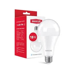 Лампа світлодіодна Maxus 1-LED-784 A80 18W 4100K 220V E27