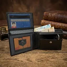 Горизонтальне портмоне Tony Perotti Contatto 396 nero (90448) Чорне - мініатюра 2