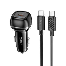 Адаптер автомобильный Hoco rank single port Car charger Z58 (Type-C to Type-C set) |