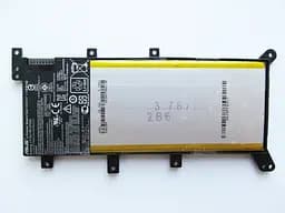 Акумулятор для ноутбука Asus X555 C21N1347, 4775 mAh (37Wh), 4cell, 7.6V, Li-Pol, чорний - мініатюра 4