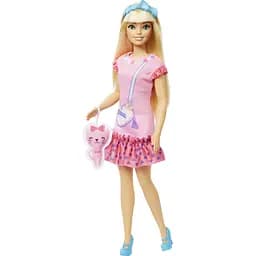 Лялька Barbie Моя перша Barbie Білявка з кошеням (HLL19) - мініатюра 3