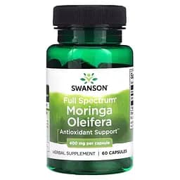 Лист моринги олійної Swanson Moringa Oleifera 400 mg Full Spectrum 60 капсул